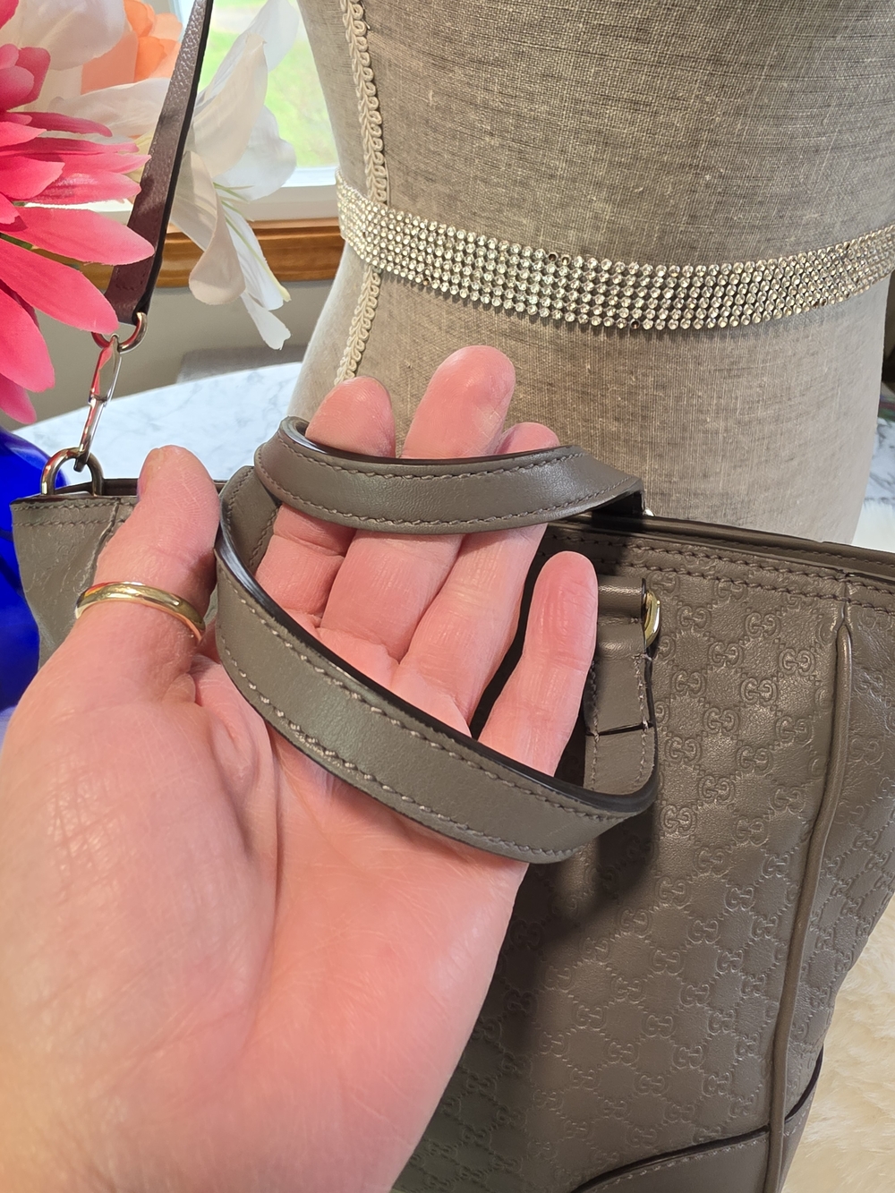 Gucci BreeMicro GG Embossed Small Shoulder/crossbody Tote - Picture 9 of 15